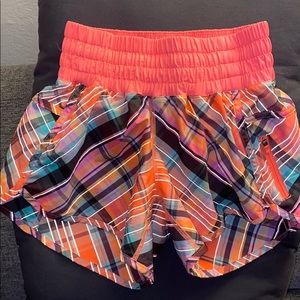 Lululemon Athletica Running Shorts Tracker II Plaid